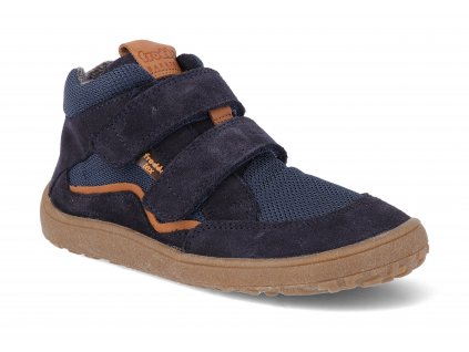 G3110230 barefoot kotnikova obuv s membranou froddo bf autumn dark blue modra 1