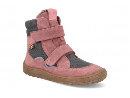 G3160205 7 barefoot zimni obuv s membranou froddo bf tex winter grey pink ruzova 2 1