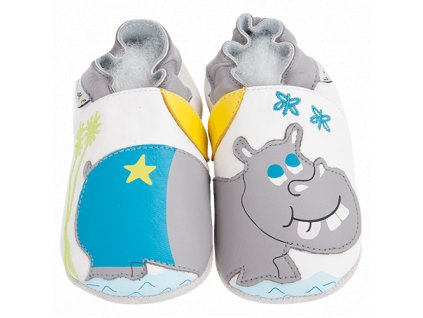 Chaussons cuir Hippo Front