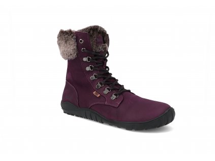 05T023.237 670 barefoot damske zimni boty koel levi tex lambswool purple fialova 1