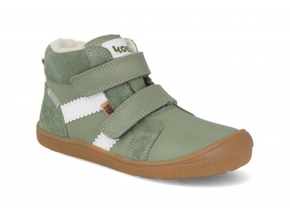 07T023.102 360 barefoot zimni detske boty koel ethan tex wool olive zelena 1