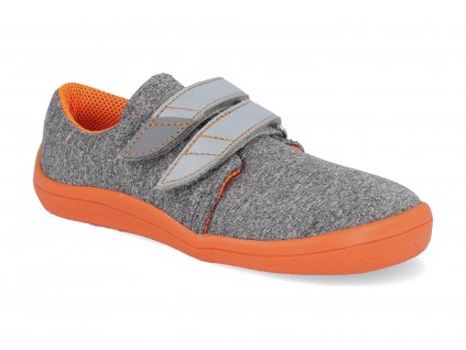 BF0001 W N SOFT OP MAND barefoot detske tenisky beda mandarine soft s pevnym opatkem 1