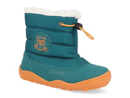 VE445711VW290 barefoot detske snehule blifestyle melursus tex petrol 1