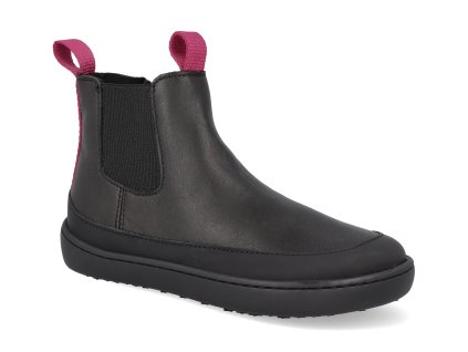 SHPN061PNK barefoot zimni boty shapen victory chelsea black pink 1
