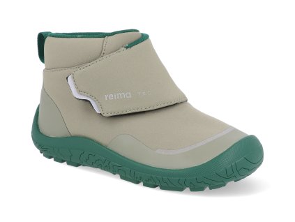 5400144A 8920 detske barefoot boty s membranou reima hyppii greyish green 1