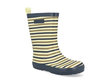 BG401048 9401 barefoot detske gumaky bundgaard charly high oceanic stripe 1