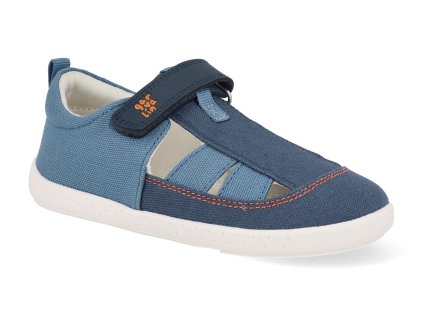 252344 A556 barefoot detske sandaly garvalin pique petrol 1