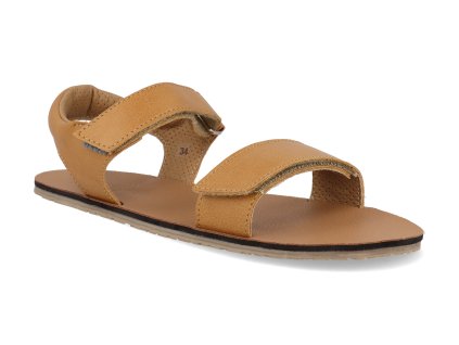 170010 SD W NL CAM barefoot detske sandaly beda camel 1