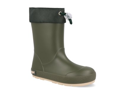 W10295 042 barefoot detske holinky igor yogi dk cuello kaki tmave zelene 1