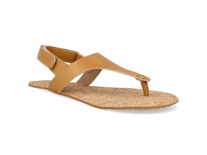 SHPN073CAC barefoot damske sandaly shapen nomad camel with cork vegan 1