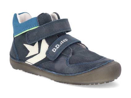 A063 52159 barefoot detske kotnikove boty d d step a063 52159 modre 1