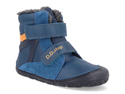 W073 52306B barefoot detske zimni boty d d step w073 52306b modre 1