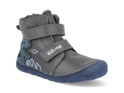 W073 52943B barefoot detske zimni boty d d step w073 52943b sede 1