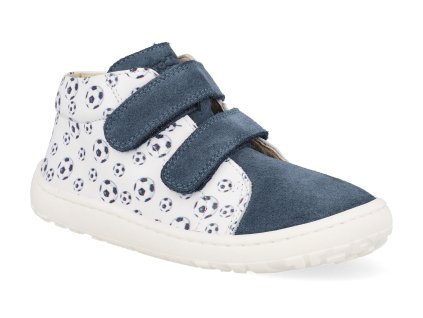 G2130369 18 barefoot detske kotnikove boty froddo first step white denim 1