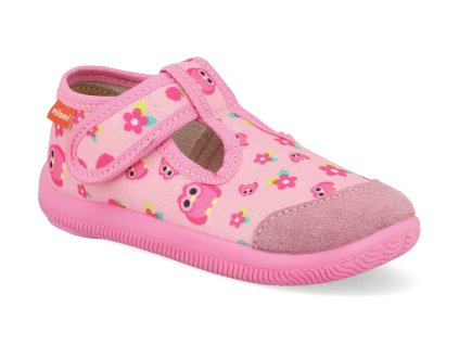 226 ZAB81 10B detske prezuvky milami kyticky ruzove 1