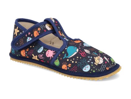 BF060010 W 02 SW PO barefoot detske prezuvky beda uzky typ sea world s pevnym opatkem 2