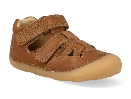 24119 1300 barefoot detske boty bisgaard tate cognac 1