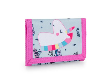 Dětská textilní peněženka - Unicorn iconic růžová