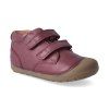 barefoot kotnikova obuv bundgaard petit velcro plum 2