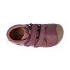barefoot kotnikova obuv bundgaard petit velcro plum 8