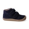Barefoot kotníková obuv Koel - Korkid velour dark blue