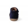 Barefoot kotníková obuv Koel - Korkid velour dark blue