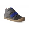 barefoot kotnikova obuv koel4kids plus velour carbon royal 3