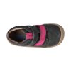 barefoot kotnikova obuv koel4kids plus velour carbon fuchsia 7