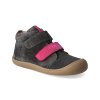 barefoot kotnikova obuv koel4kids plus velour carbon fuchsia 2