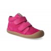 barefoot kotnikova obuv koel4kids korkid velour fuchsia 2
