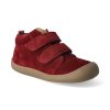 barefoot kotnikova obuv koel4kids plus fleece velour bordeaux 3