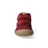 barefoot kotnikova obuv koel4kids plus fleece velour bordeaux 4