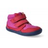 barefoot kotnikova obuv blifestyle loris velcro pink berry 2