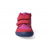 barefoot kotnikova obuv blifestyle loris velcro pink berry 3
