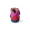 barefoot kotnikova obuv blifestyle loris velcro pink berry 5
