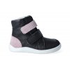 barefoot zimni obuv s membranou baby bare febo winter black sparkle 2