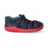 barefoot sandaly bobux summit navy red step up 1