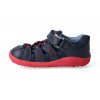 barefoot sandaly bobux summit navy red step up 4