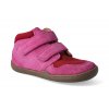 barefoot kotnikova obuv raccoon bio leather strap fuchsia 3