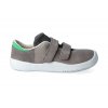 barefoot tenisky bundgaard benjamin velcro dark grey ws 1