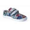 barefoot tenisky beda grey graffiti textilni 2