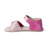 barefoot sandalky okbarefoot mirrisa ruzove kyticky 4