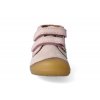 kotnikova barefoot obuv bundgaard petit velcro old rose 3
