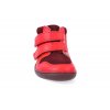 barefoot kotnikova obuv blifestyle maki bio wool fleece feuerrot wide 5