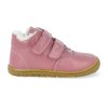 barefoot zimni obuv lurchi niklas nappa rose 1