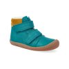 barefoot zimni obuv koel4kids bart nappa wool turquoise 06W003.102 130 2