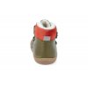 barefoot zimni obuv koel4kids bart nappa wool khaki 06W003.102 350 7