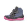 L2127XW606 barefoot zimni obuv s membranou blifestyle eisbar wool velcro grey pink 6