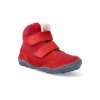 L2127XW666 barefoot zimni obuv s membranou blifestyle eisbar wool velcro feuerrot vo do pohody 4
