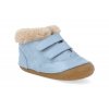 4069 D BLUE barefoot zimni obuv oldsoles quilty bear pave dusty blue 2